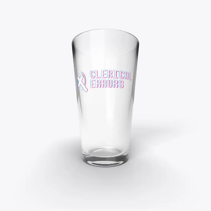 Clerical Errors Pint Glass